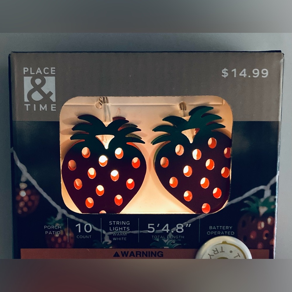 Place & Time Strawberry String Lights - NEW! - Picture 3 of 4